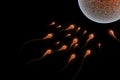 Sperm Attack Royalty Free Stock Photo