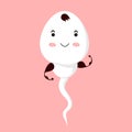 Sperm cartoon character.