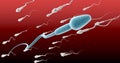 Sperm Cell Male Against The Flow Royalty Free Stock Photo