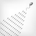Sperm Concept Royalty Free Stock Photo