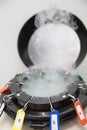 Sperm Freezing storage in liquid nitrogen tank, Laboratory infertility 1 Royalty Free Stock Photo