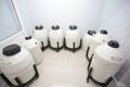 Sperm Freezing storage in liquid nitrogen tank, Laboratory infertility Royalty Free Stock Photo