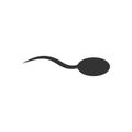 Sperm icon flat Royalty Free Stock Photo