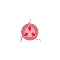 sperm logo Royalty Free Stock Photo