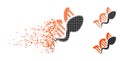 Dispersed Pixel Halftone Sperm Replication Icon
