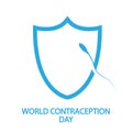 Sperm shield logo for world contraception day