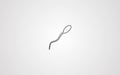 Sperm vector icon sign symbol Royalty Free Stock Photo