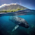 Sperm whale near Pico Azores Royalty Free Stock Photo