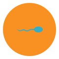 Spermatozoon icon Royalty Free Stock Photo