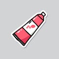 Spermicide doodle icon, vector illustration