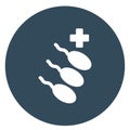 Sperms Isolated Vector icon which can be easily modified or edit