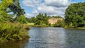 Spetchley House and lake, Worcestershire, England. Royalty Free Stock Photo