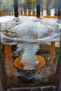 Spewing of mineral water - Marianske Lazne - Czech Republic