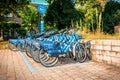 Speyer, Germany: Rental bicycles station for regional tourism. Rent a bike via app