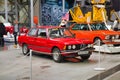 SPEYER, GERMANY - OCTOBER 2022: red BMW 3 3er Series E21 retro car in the Technikmuseum Speyer