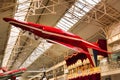 SPEYER, GERMANY - OCTOBER 2022: red Dornier Alpha Jet 33 military aircraft in the Technikmuseum Speyer