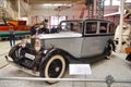 SPEYER, GERMANY - OCTOBER 2022: silver grey gray ROLLS ROYCE 20 25 1929 retro car in the Technikmuseum Speyer