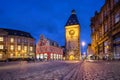 Speyer, Germany. Old Gate Altpoertel at dusk