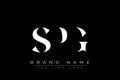 SPG abstract letter logo design Royalty Free Stock Photo