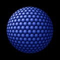 Sphere of Blue Spheres against Black Royalty Free Stock Photo