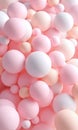 Sphere cluster, soft pastel colors, 3D abstract, smooth texture Royalty Free Stock Photo