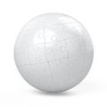 sphere collected from puzzle Royalty Free Stock Photo