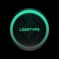 Sphere digital logo hacker data security modern avatar logotype icon