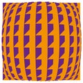 Sphere icon pattern. Purple orange design. Bold texture illustration. Vector globe symbol. Royalty Free Stock Photo
