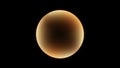 A sphere-like object with a gradient of warm colors, ranging Royalty Free Stock Photo