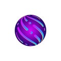 Sphere Logo Lingkaran desain abstrak Teknologi Komunikasi global vektor template gaya linier