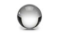 The sphere reflects light creating bright highlights and subtle Royalty Free Stock Photo