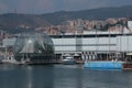 The sphere of Renzo Piano at the port of Genoa Royalty Free Stock Photo