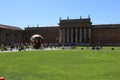 Sphere Within Sphere - a bronze sculpture by Italian sculptor Arnaldo Pomodoro in Inner courtyard of The Papal Apostolic Palace Royalty Free Stock Photo