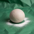 The sphere is a sprinkling of white powder creating a subtle Royalty Free Stock Photo