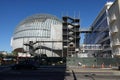 The Sphere Under Construction at the Academy of Motion Pictures Museum in Los Angeles