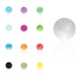 Sphere vector icon Royalty Free Stock Photo