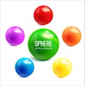 Sphere vector object. Royalty Free Stock Photo