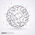 Sphere wireframe mesh