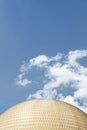 Spheric structure and blue background