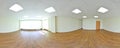 Spherical 360 degrees panorama projection, panorama in interior empty room in modern flat apartments. Royalty Free Stock Photo