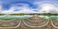 A Spherical 360 degrees seamless panorama view in equirectangular projection, panorama of natural landscape in Germany. VR content Royalty Free Stock Photo