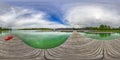 A Spherical 360 degrees seamless panorama view in equirectangular projection, panorama of natural landscape in Germany. VR content Royalty Free Stock Photo