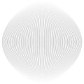 Spherical, globe distort effect. Curved bulge, protrude warp. Convex globular extrusion. Circular bump deformation design