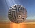 The Spherical Labyrinth Royalty Free Stock Photo