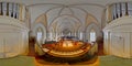 Spherical panorama of Saint Peter's Church's pipe organ, Cluj-Napoca, Romania