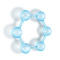 Spherical Rod Molecule Laboratory Model Vector