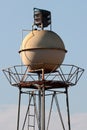 Spherical tank on a water tower