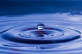 Spherical water droplet Royalty Free Stock Photo