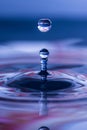 Spherical water droplet Royalty Free Stock Photo