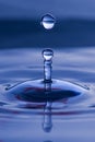 Spherical water droplet Royalty Free Stock Photo